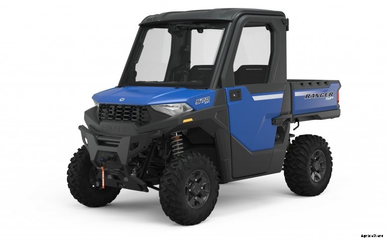 A blue Polaris Ranger SP 570 NorthStar Edition